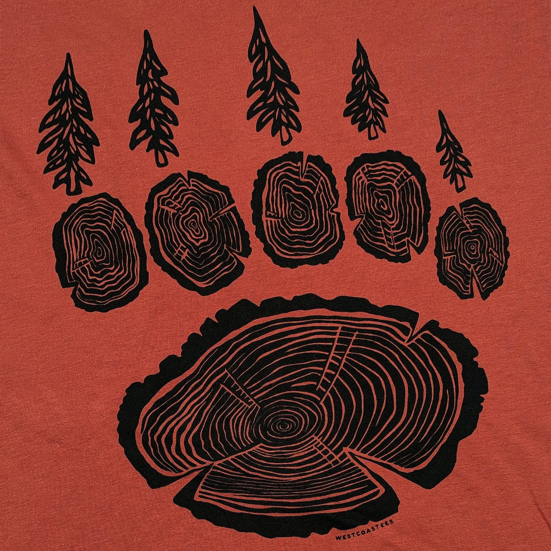 Adult Unisex Forest Paw t-shirt