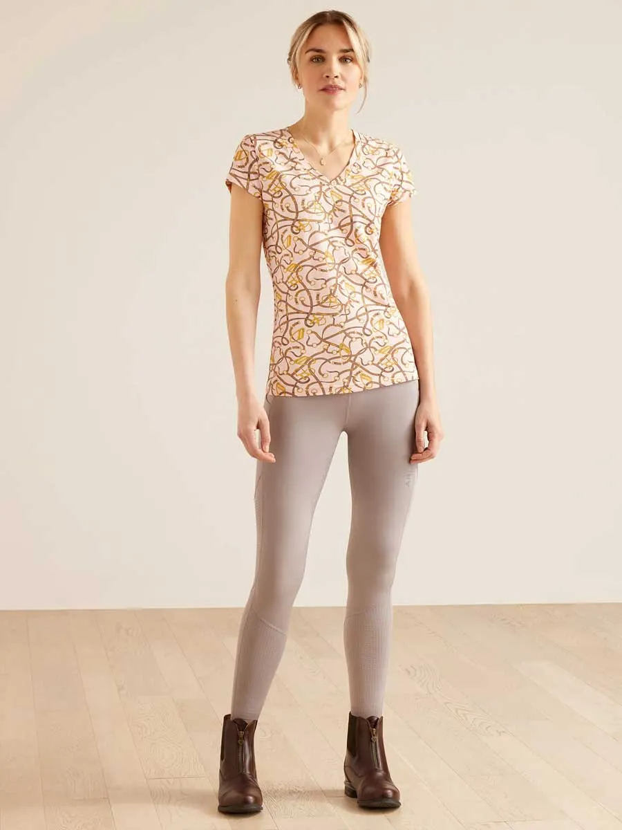 ARIAT Bridle Print T-Shirt - Womens - Blushing Rose