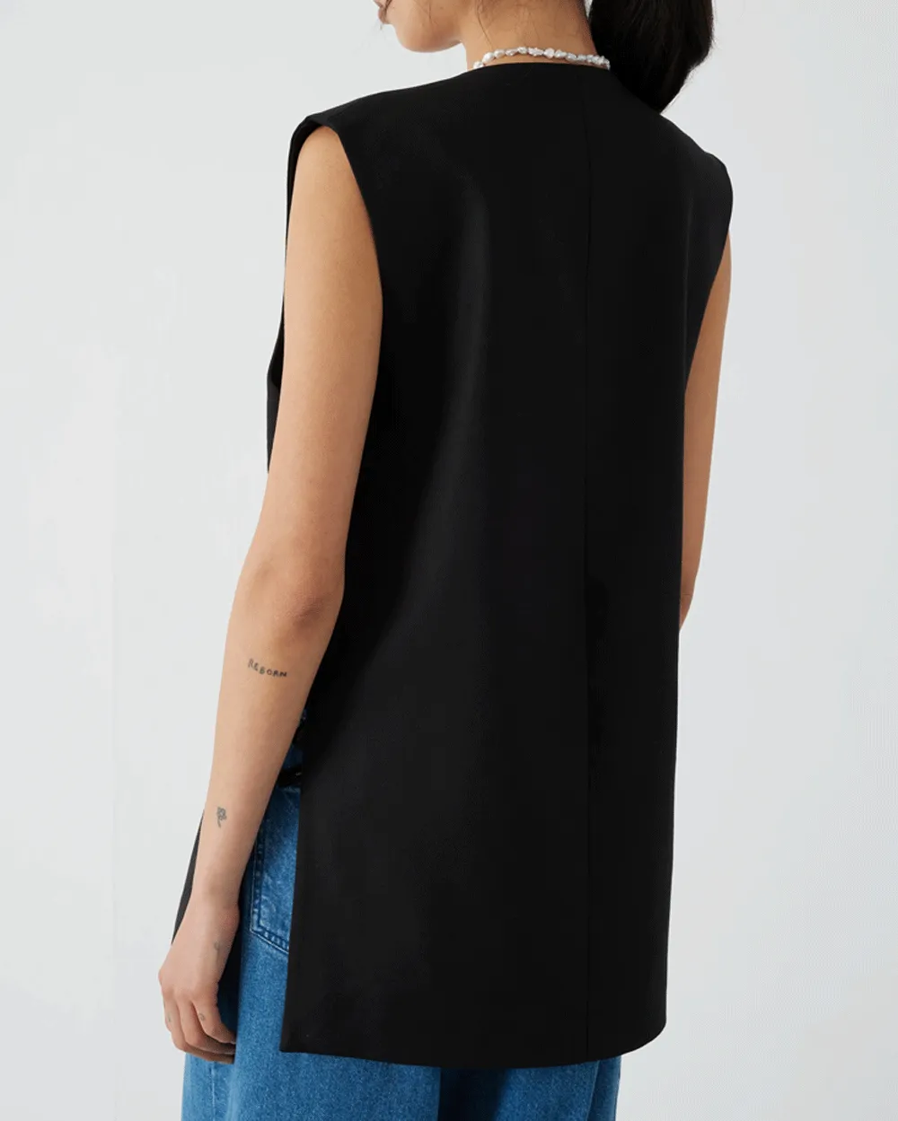 Black Farrah Waistcoat