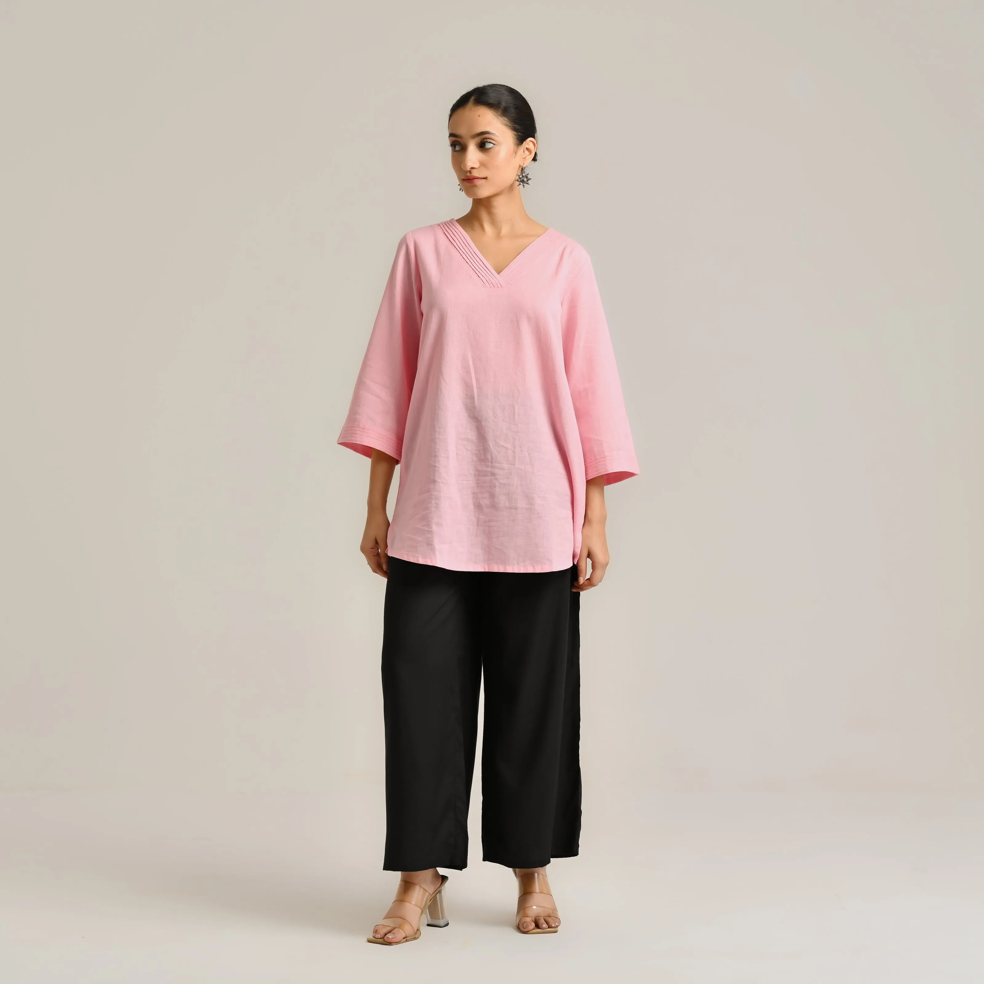 Black Flared Palazzo Pants