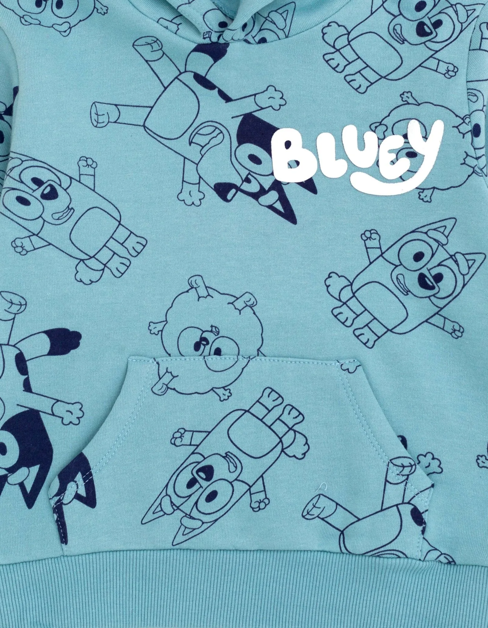 Bluey Fleece Pullover Hoodie and Jogger Pants Outfit Set