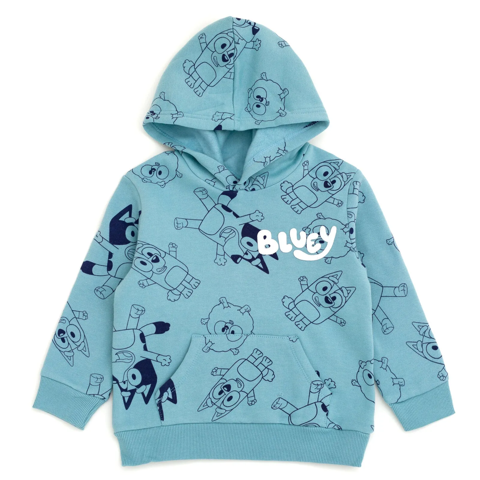 Bluey Fleece Pullover Hoodie and Jogger Pants Outfit Set
