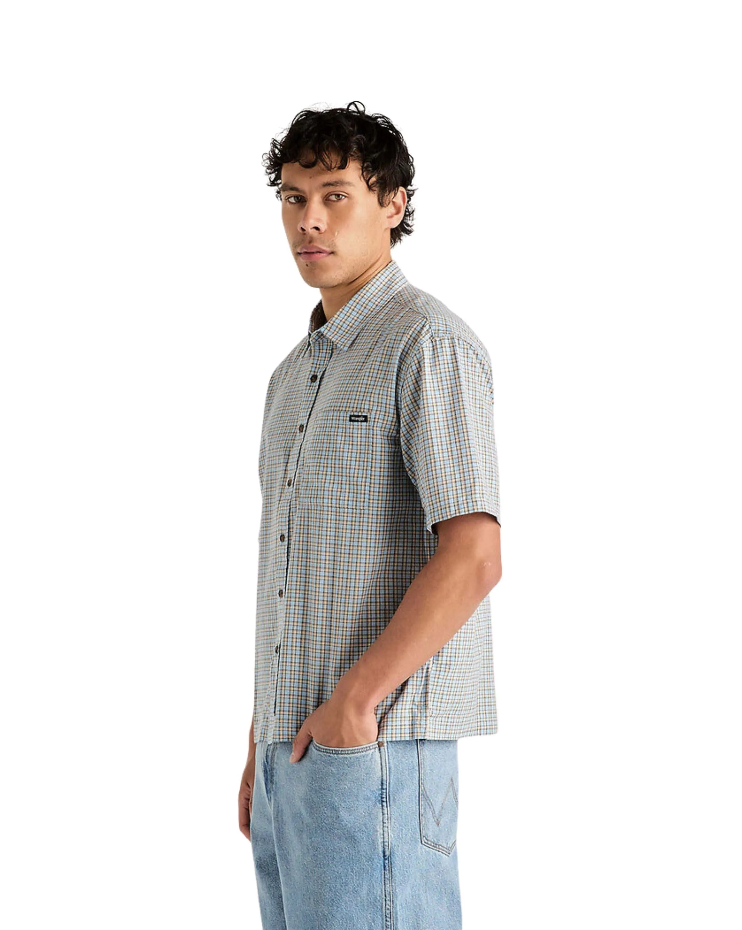 Boxcar Shirt Blue Check