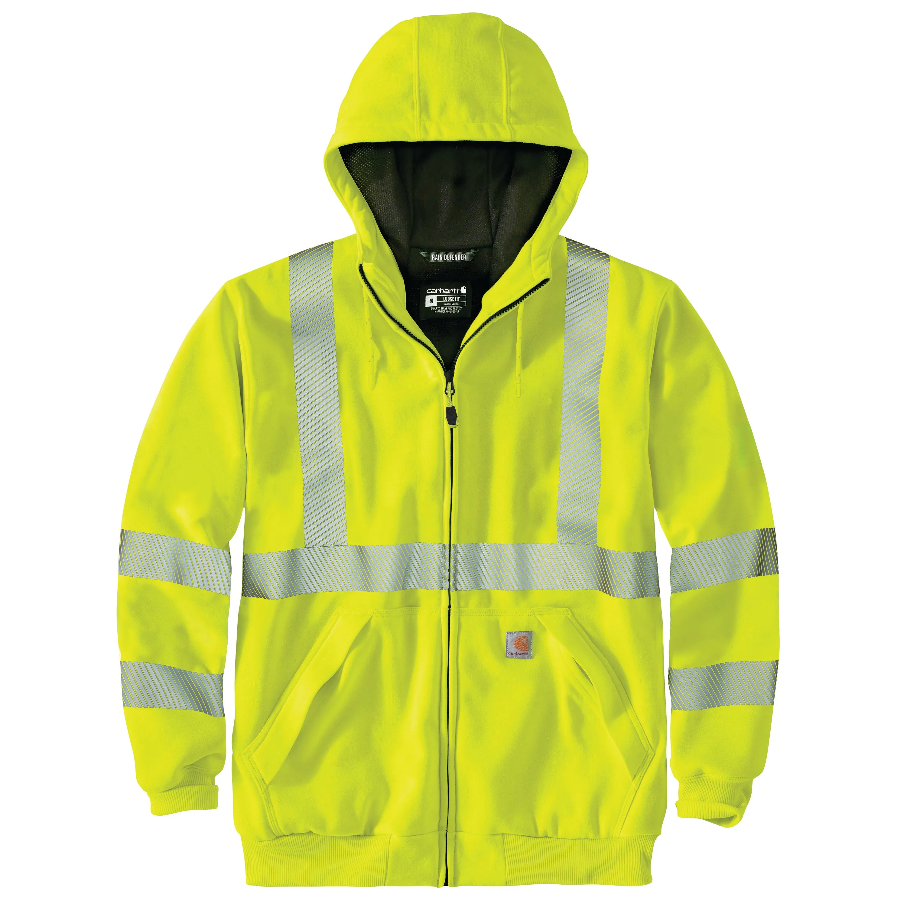 Carhartt Men's Hi-Vis Rain Defender® Thermal Lined Class 3 Sweatshirt