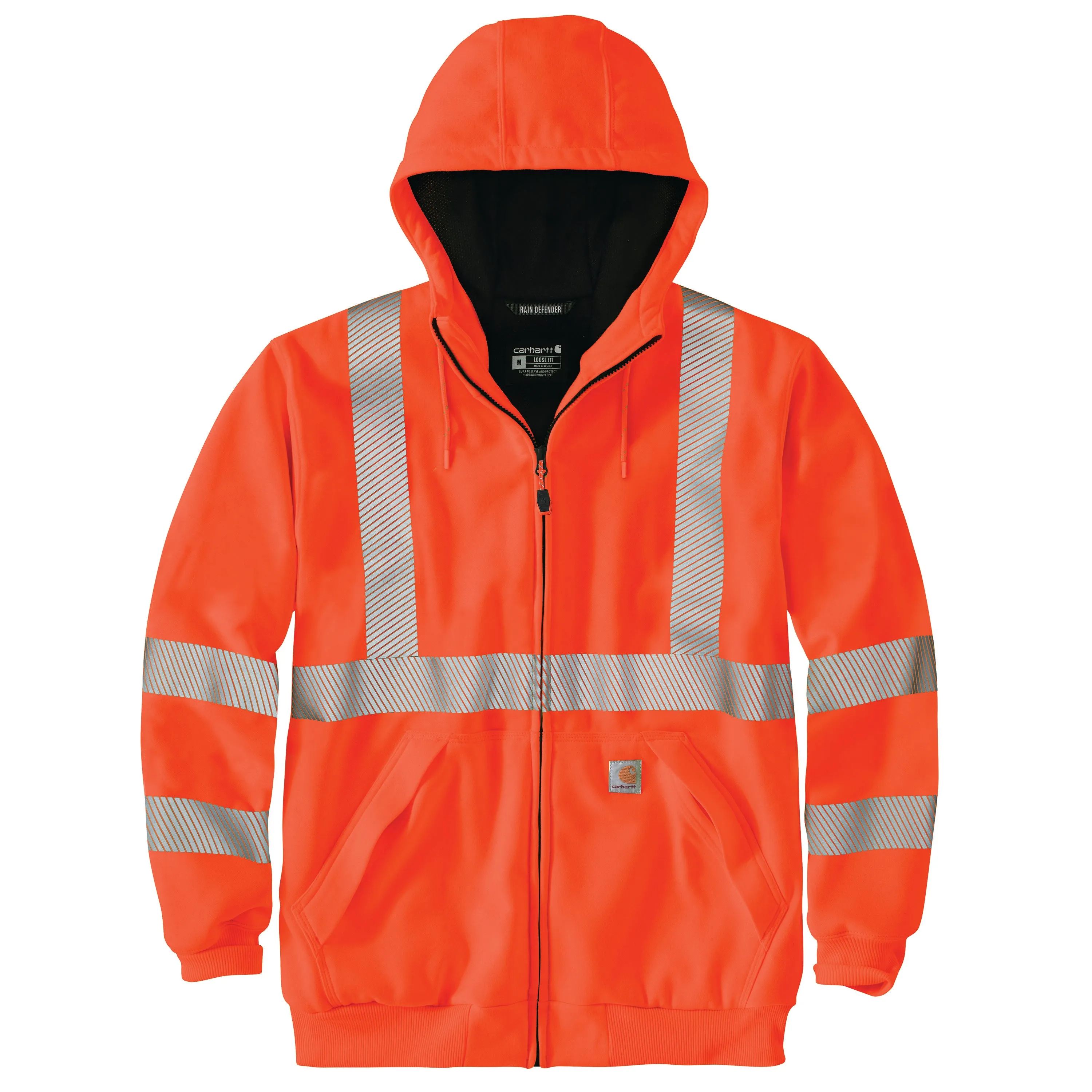 Carhartt Men's Hi-Vis Rain Defender® Thermal Lined Class 3 Sweatshirt