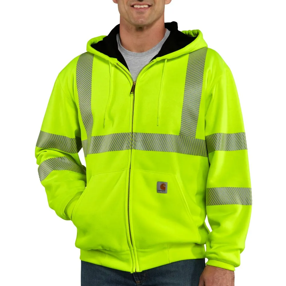 'Carhartt' Men's High-Visibility Class 3 Thermal Lined Sweatshirt - Brite Lime