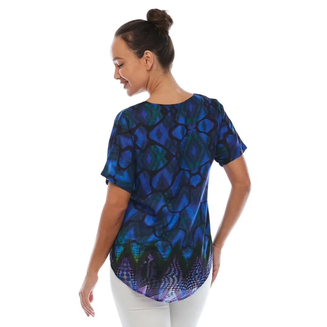 Claire Powell Short Sleeve V-Neck Top (Flash)