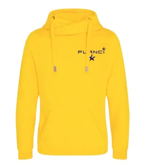 Cross Neck Hoodie | Sunshine Yellow