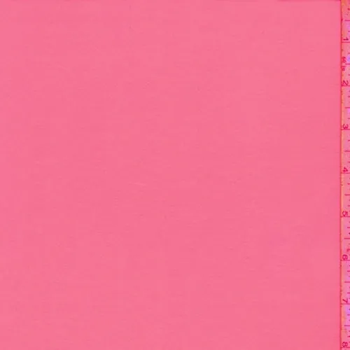 Day Glo Pink Double Brushed Jersey Knit Fabric
