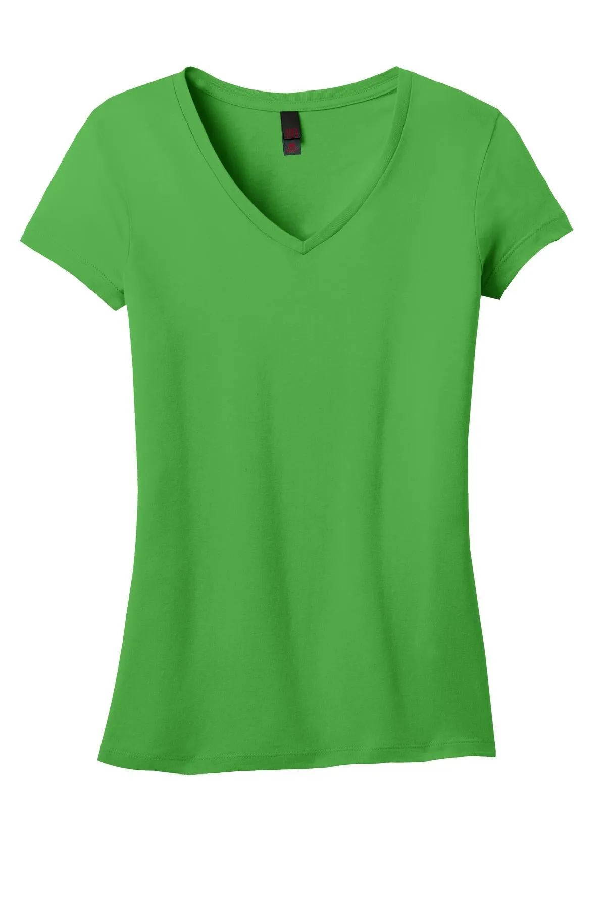 District Juniors Soft Wash V-Neck Tee. DT4501