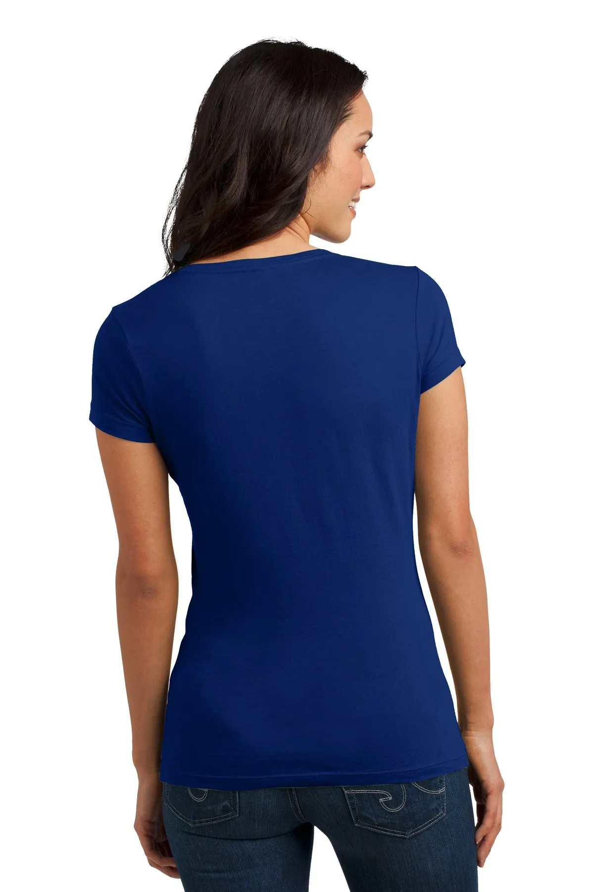 District Juniors Soft Wash V-Neck Tee. DT4501