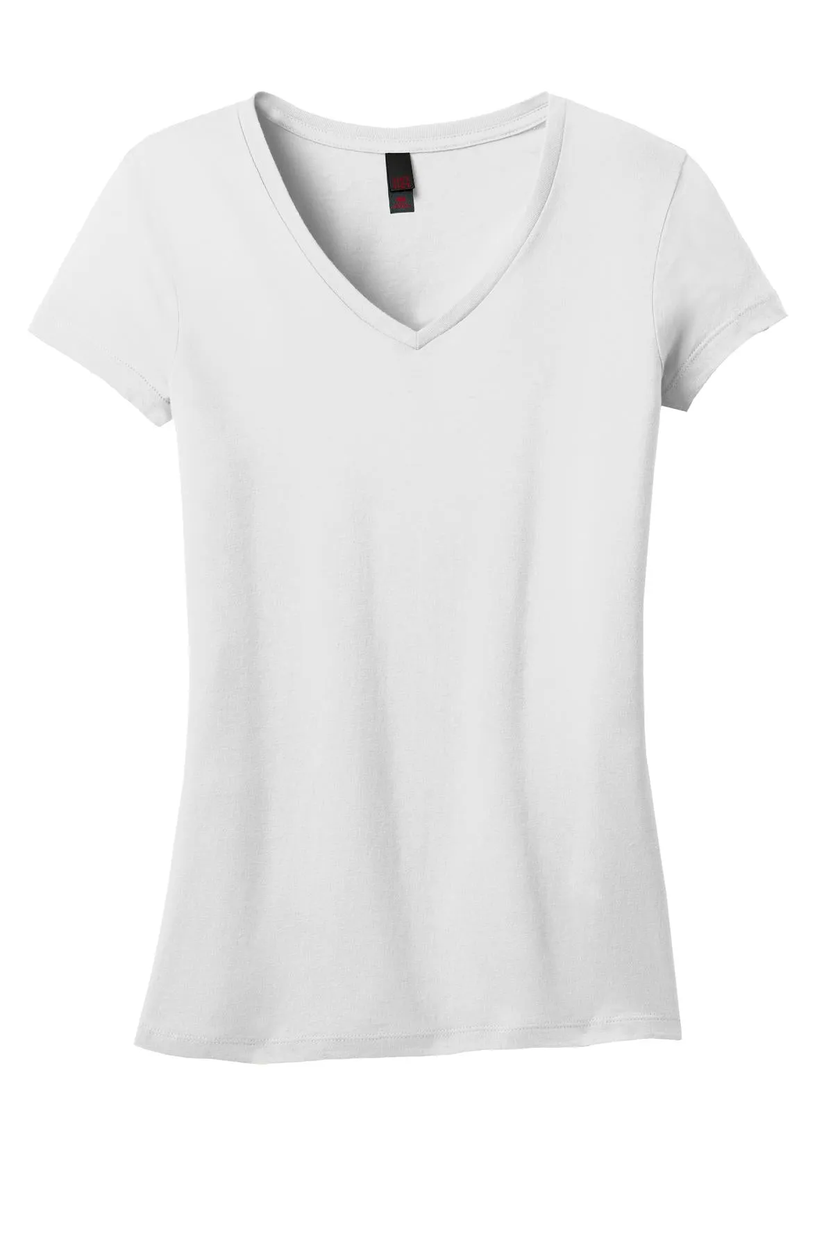 District Juniors Soft Wash V-Neck Tee. DT4501
