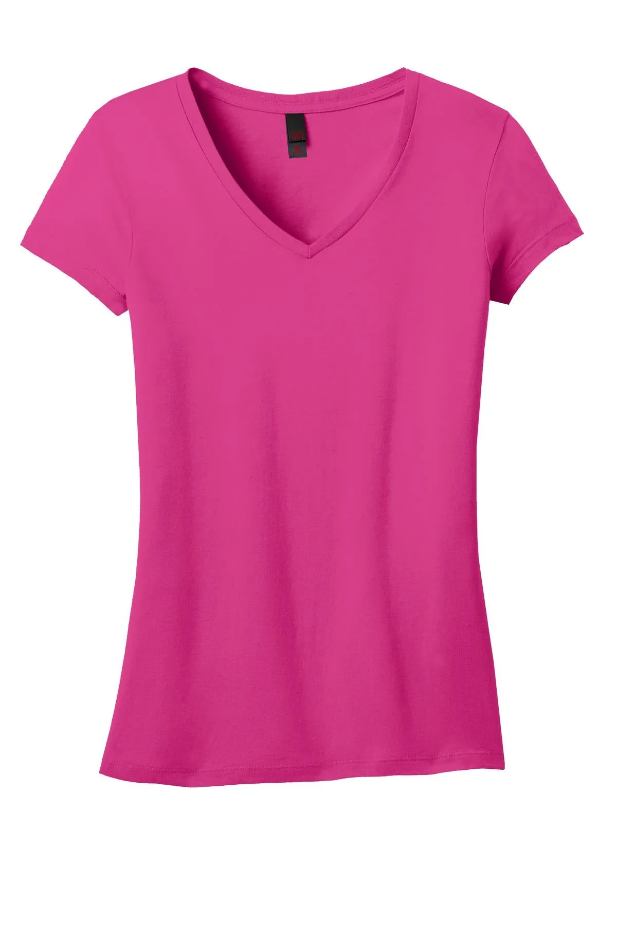 District Juniors Soft Wash V-Neck Tee. DT4501