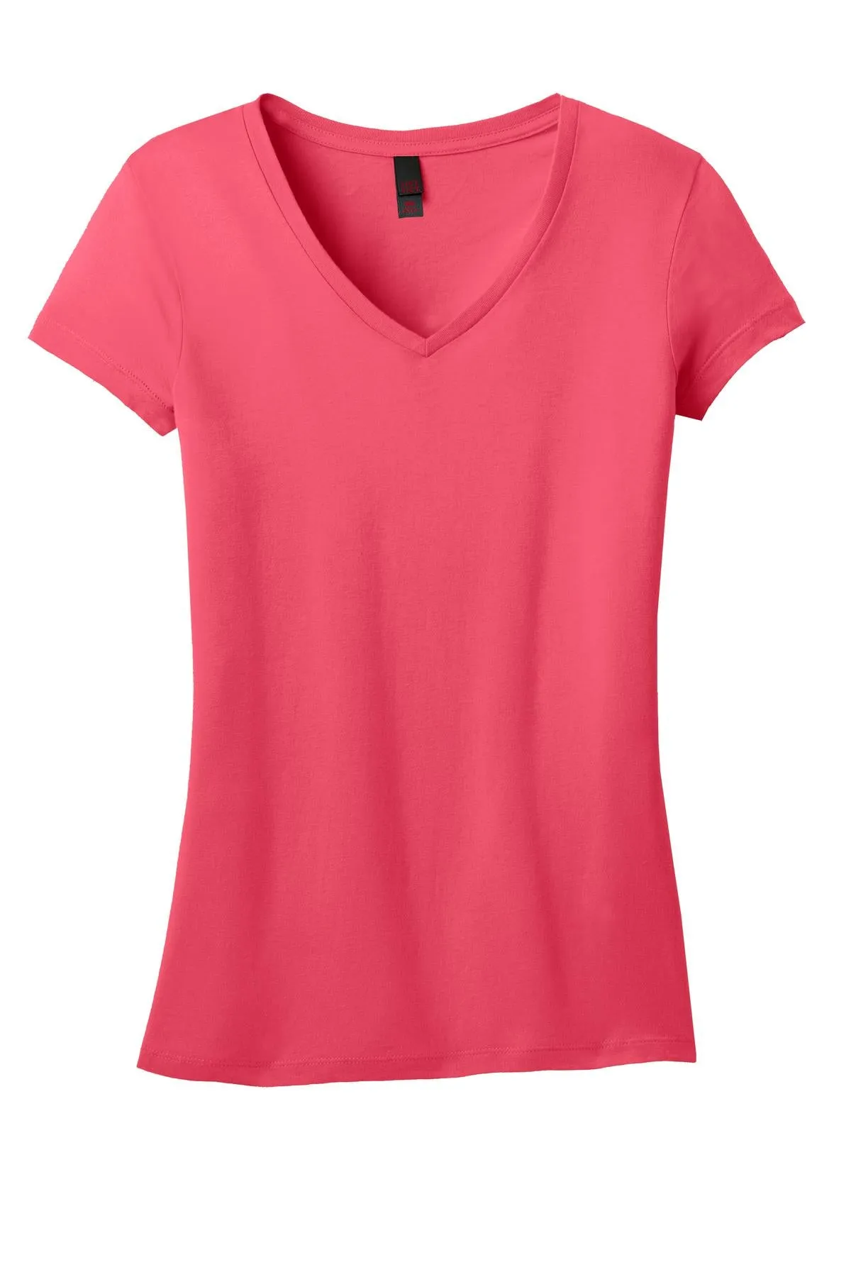 District Juniors Soft Wash V-Neck Tee. DT4501