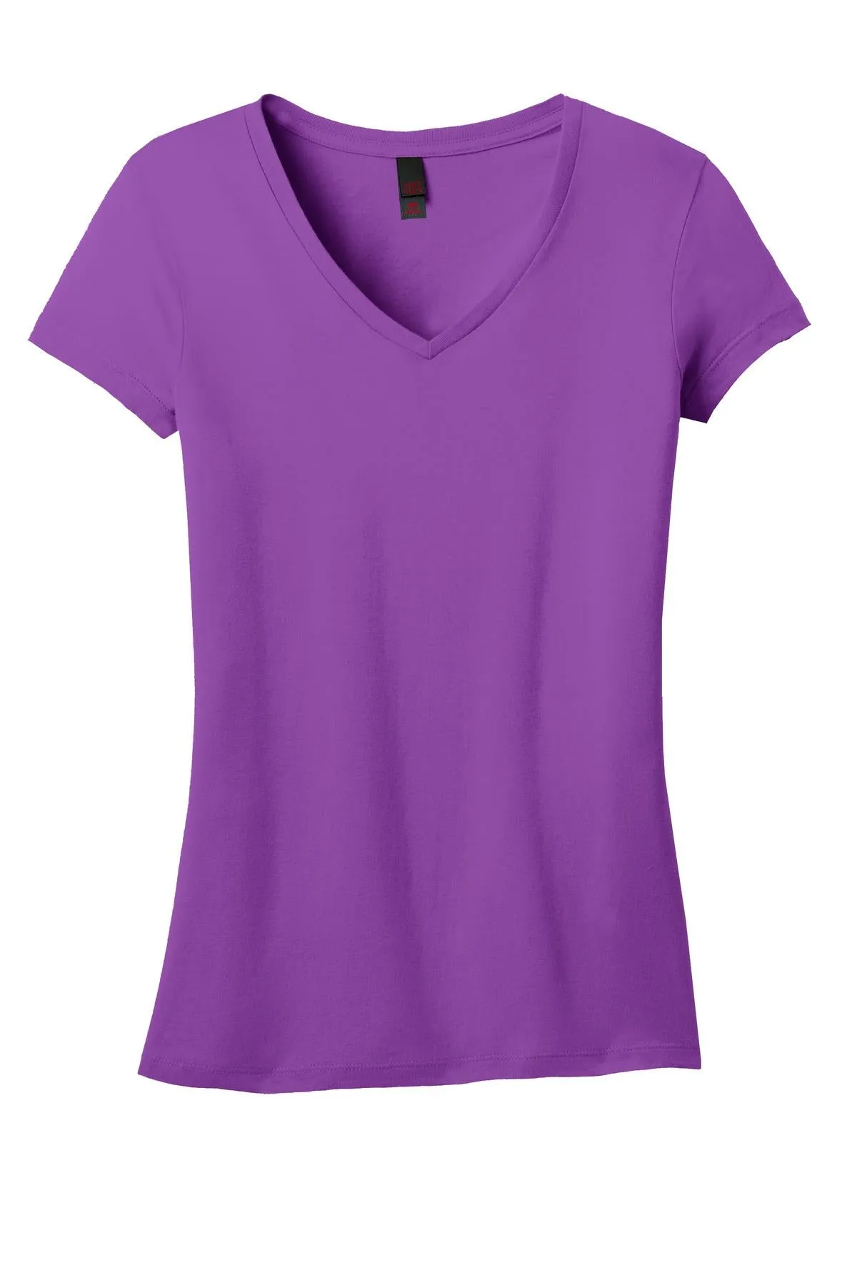 District Juniors Soft Wash V-Neck Tee. DT4501