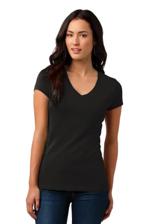 District Juniors Soft Wash V-Neck Tee. DT4501