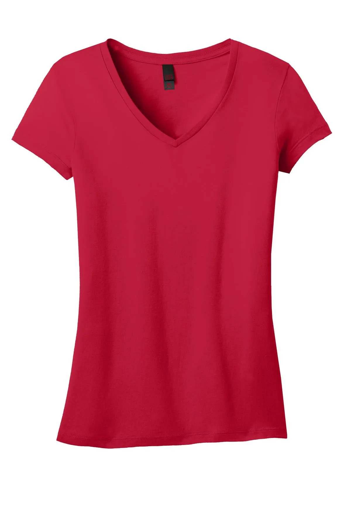 District Juniors Soft Wash V-Neck Tee. DT4501