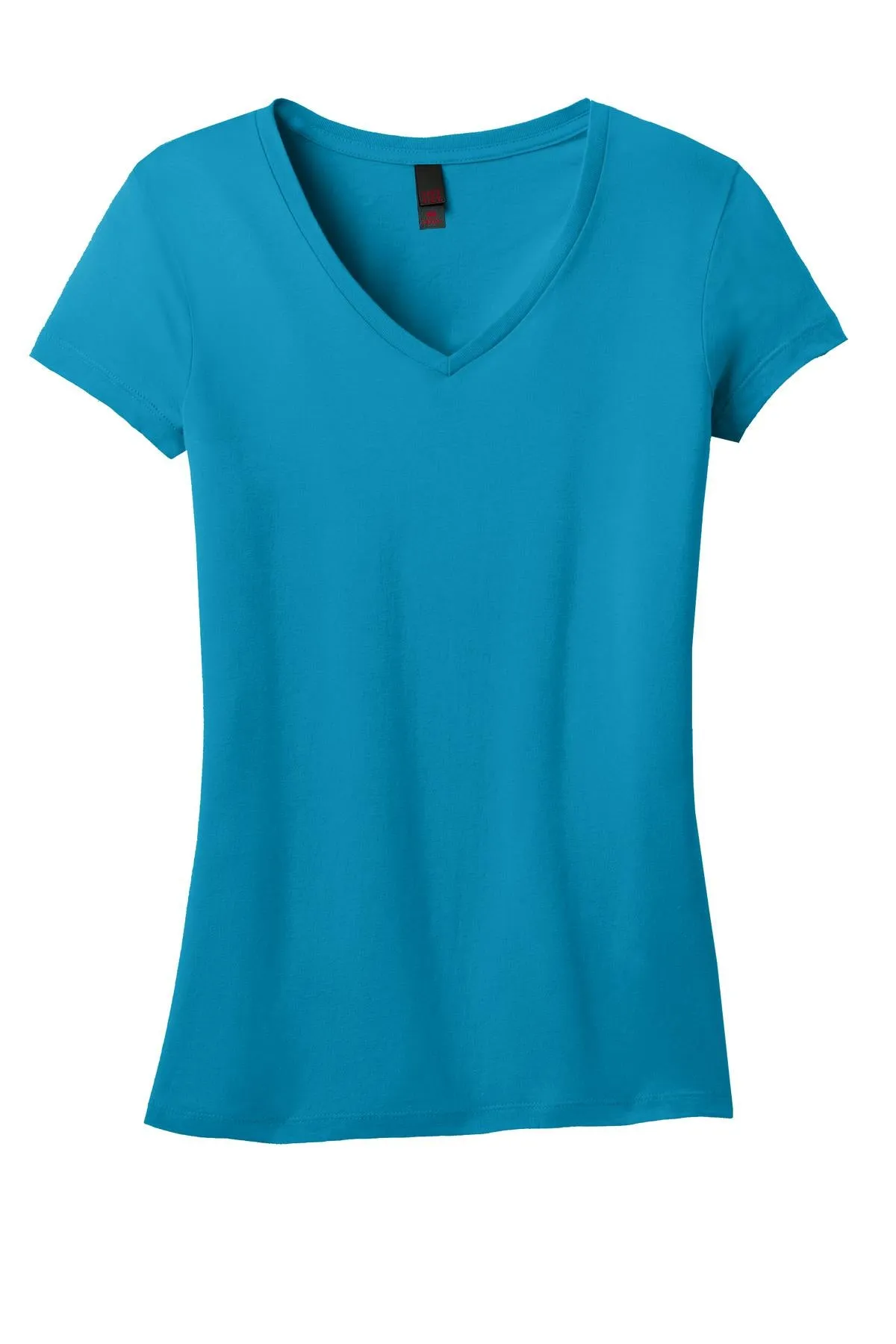District Juniors Soft Wash V-Neck Tee. DT4501