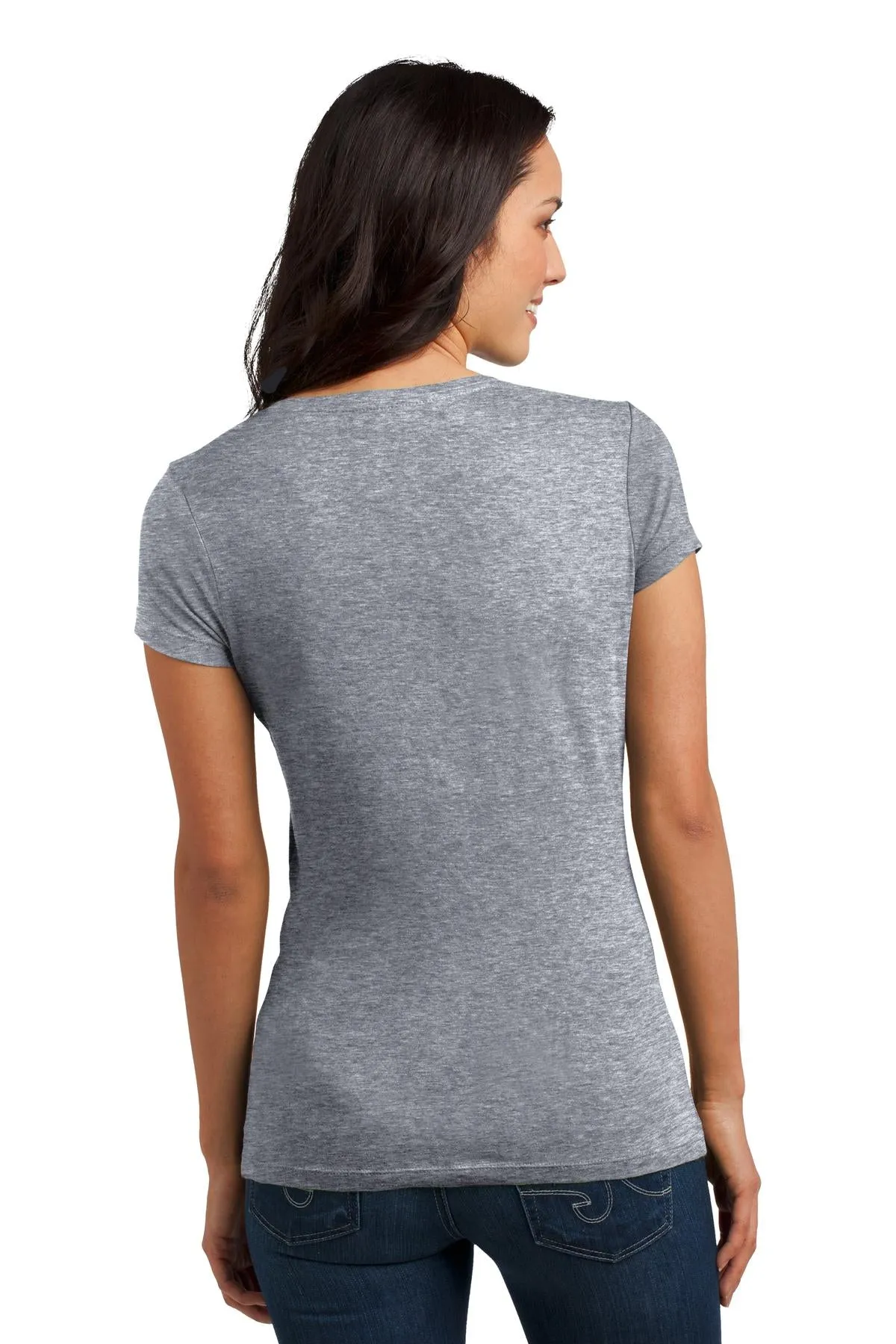 District Juniors Soft Wash V-Neck Tee. DT4501