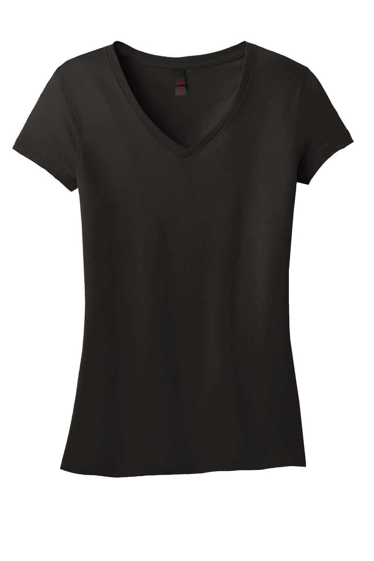 District Juniors Soft Wash V-Neck Tee. DT4501