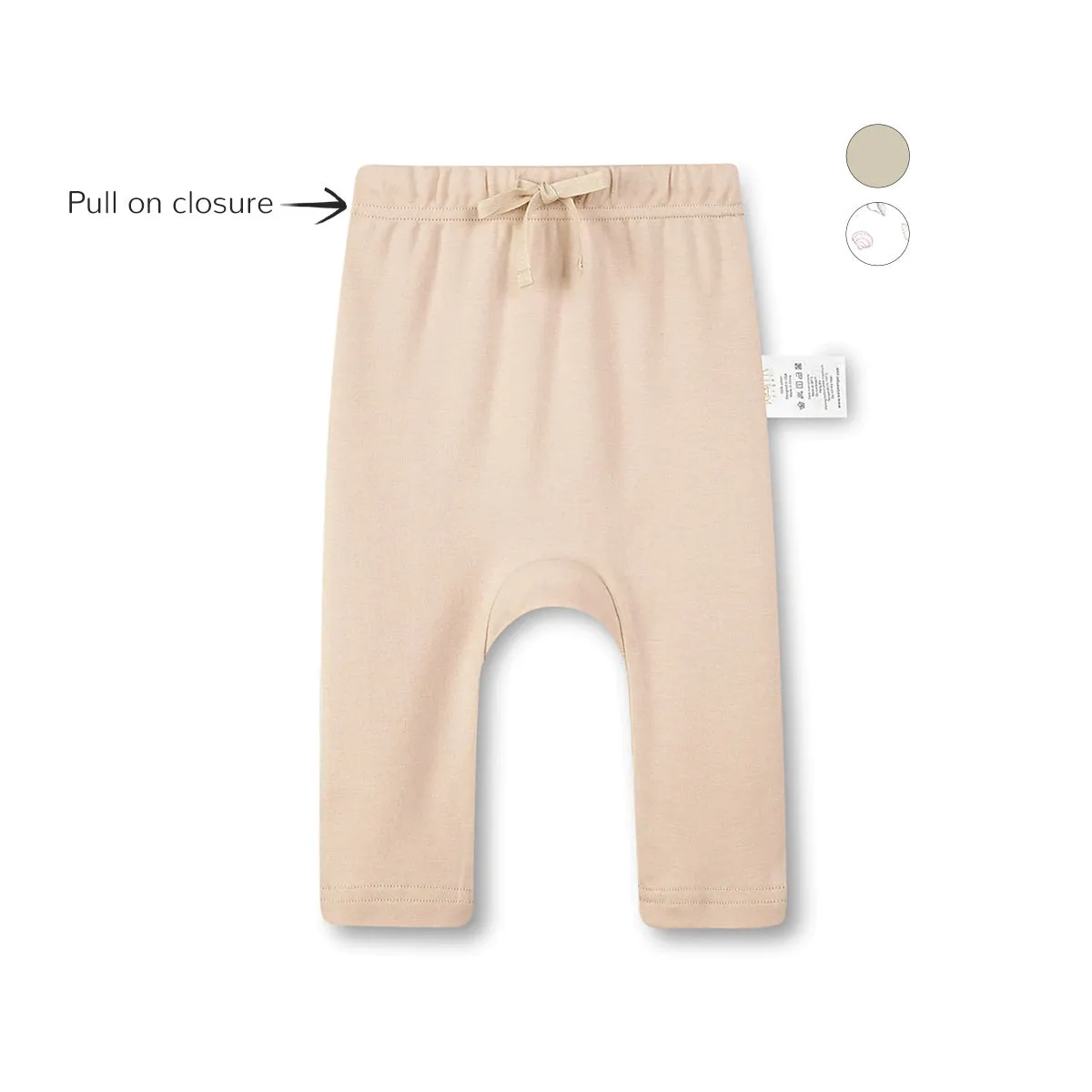 Drawstring Comfy Jogger Lightning Pants - Khaki