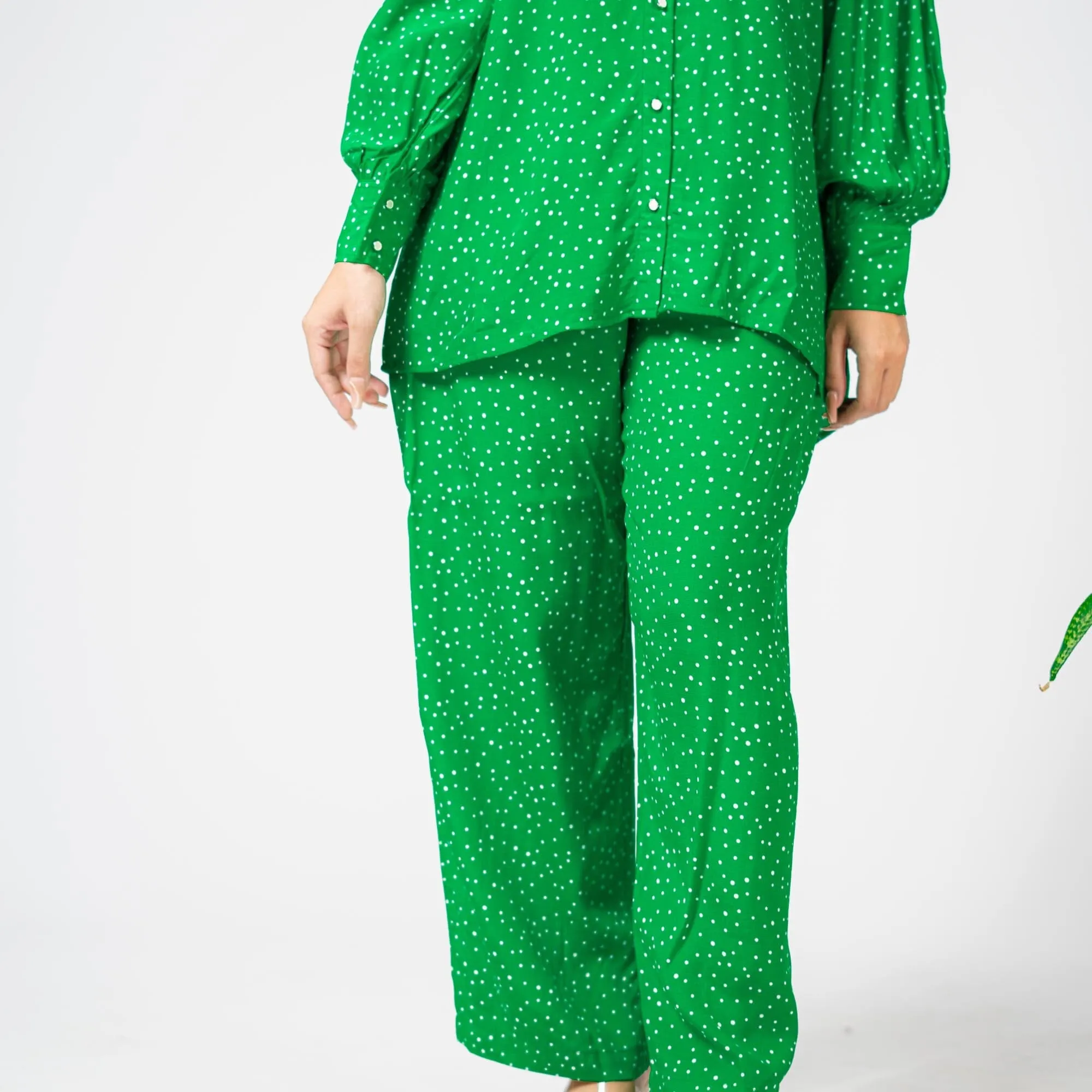 East West Women’s Polka Dot Printed CO-Ord Set