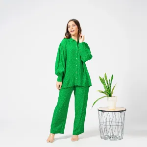 East West Women’s Polka Dot Printed CO-Ord Set