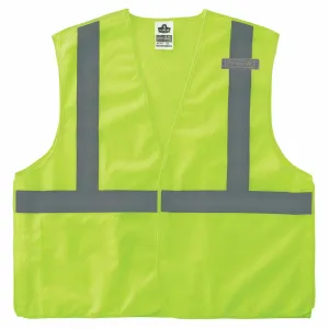 Ergodyne 24546 8215BA-S 2XL Lime Class 2 Economy Breakaway Mesh Vest - Single Size
