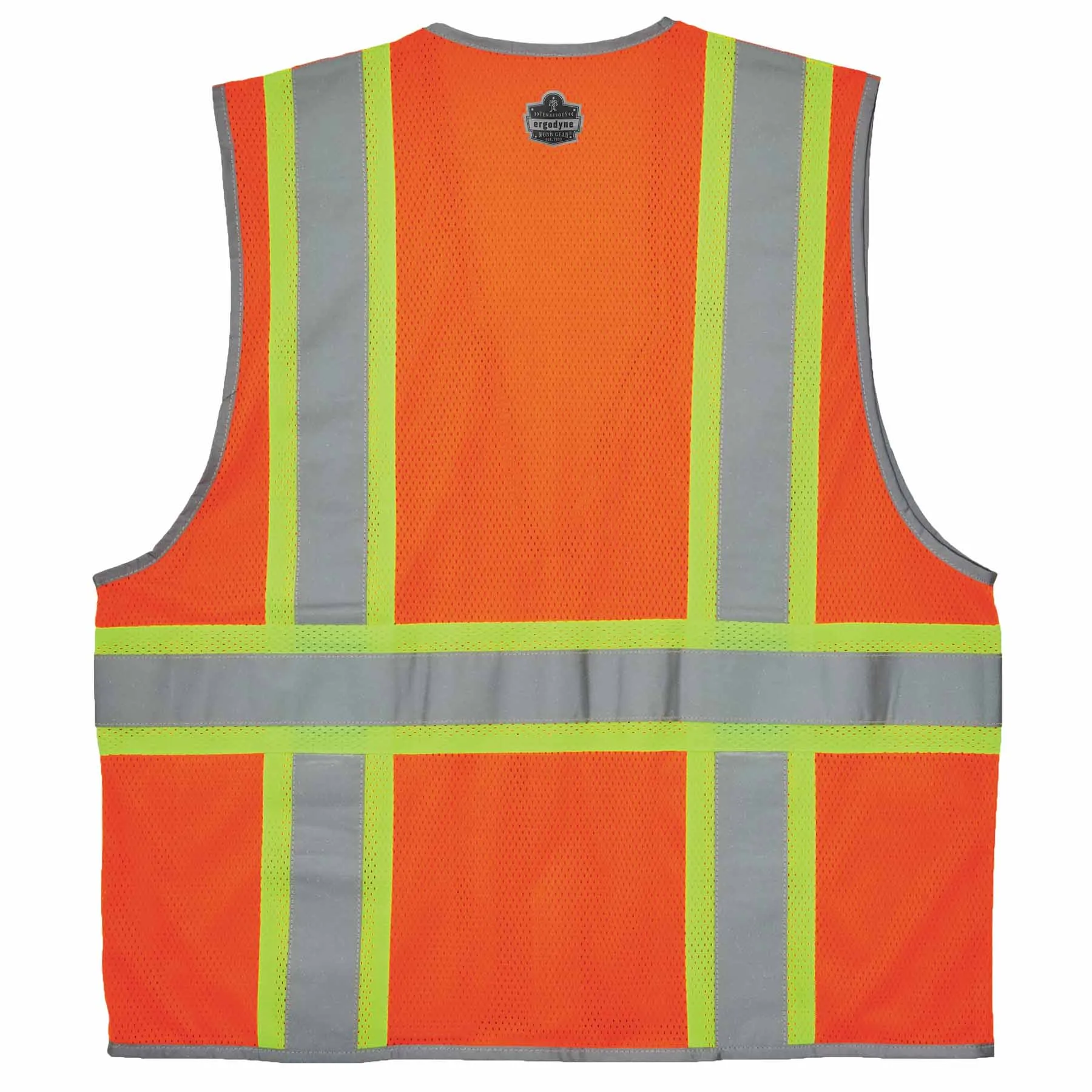 Ergodyne 24576 8246Z-S 2XL Orange Class 2 Two-Tone Mesh Vest - Single Size