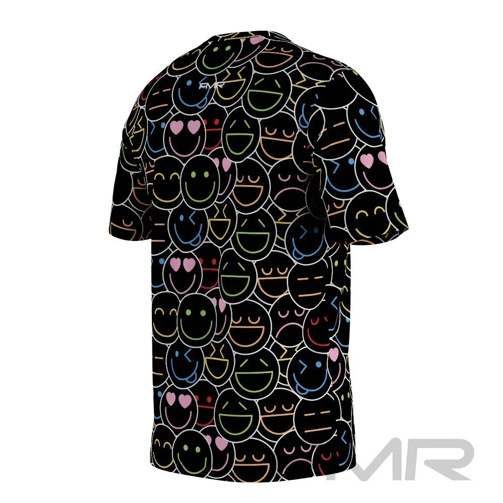 FMR Men's Emoji Print Short Sleeve Running Shirt