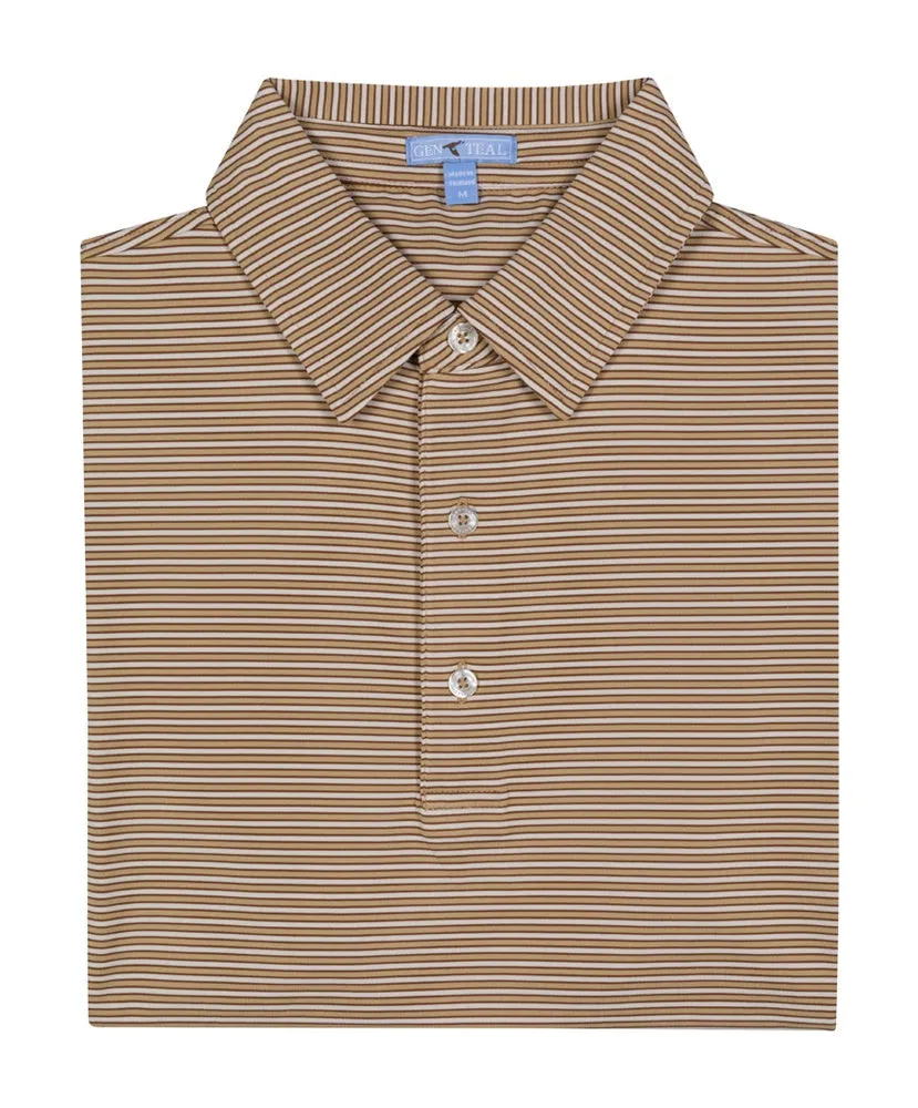 GenTeal - Freeport Stripe Performance Polo - P10