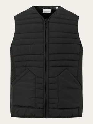 GO ANYWEAR™ quilted padded zip vest - Black Jet