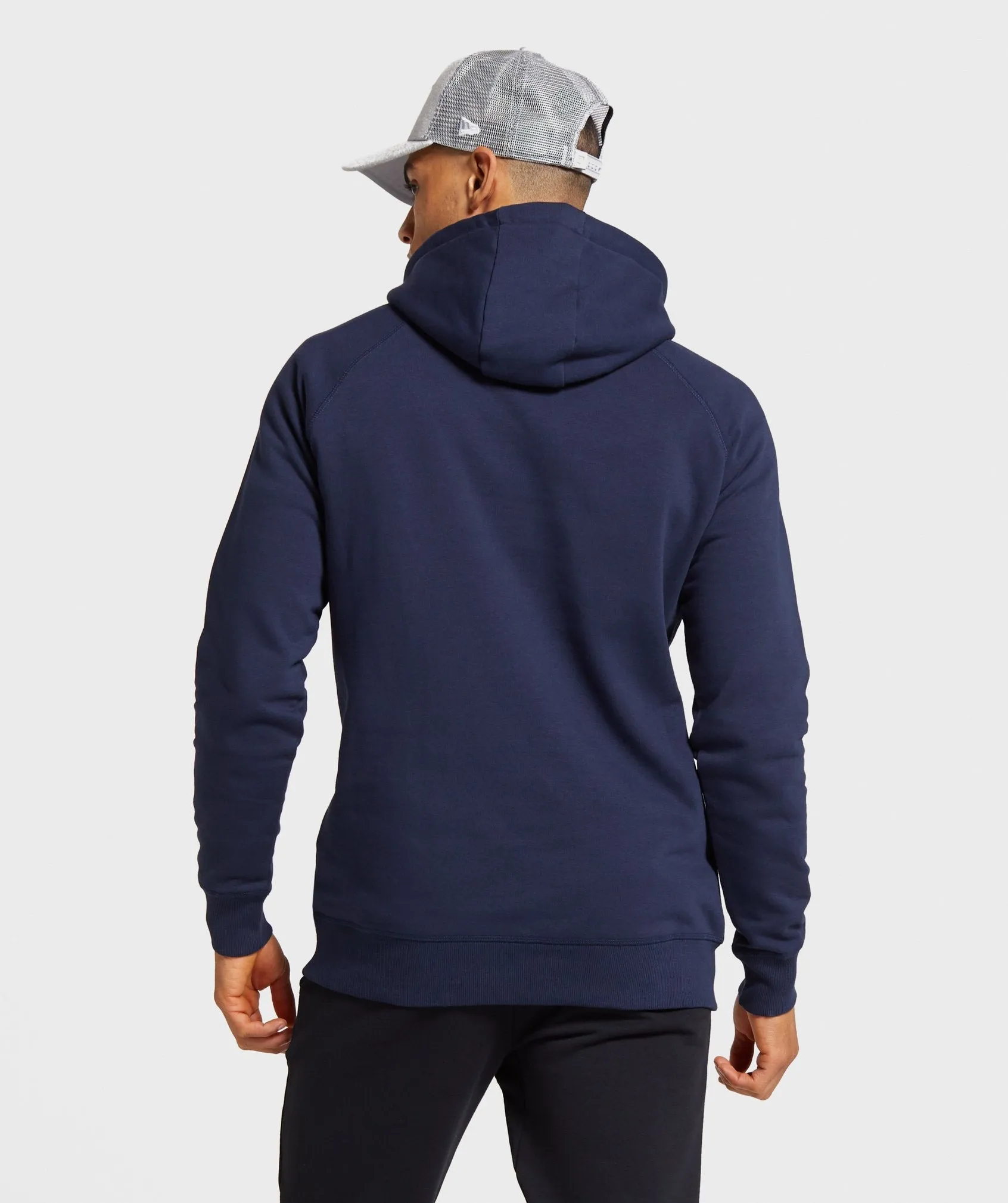 Gymshark Crest Hoodie - Dark Blue