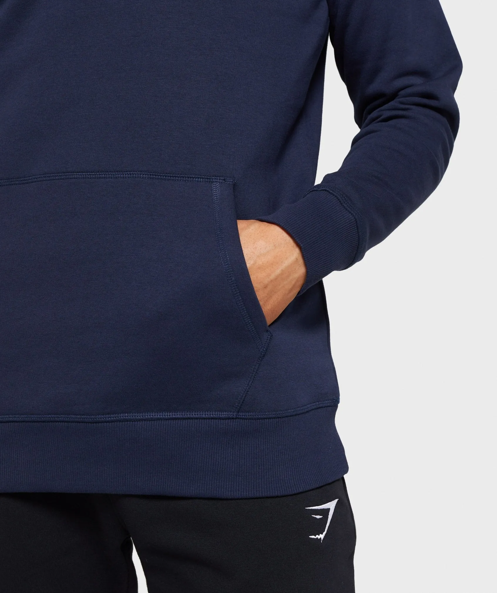 Gymshark Crest Hoodie - Dark Blue