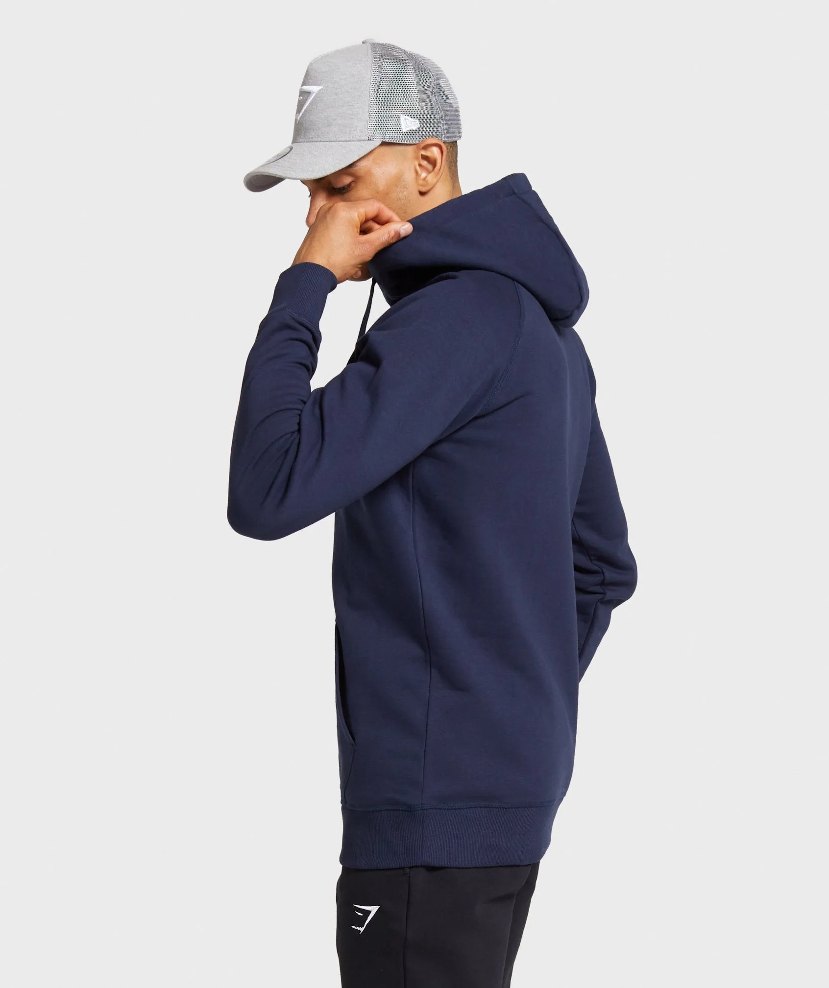 Gymshark Crest Hoodie - Dark Blue