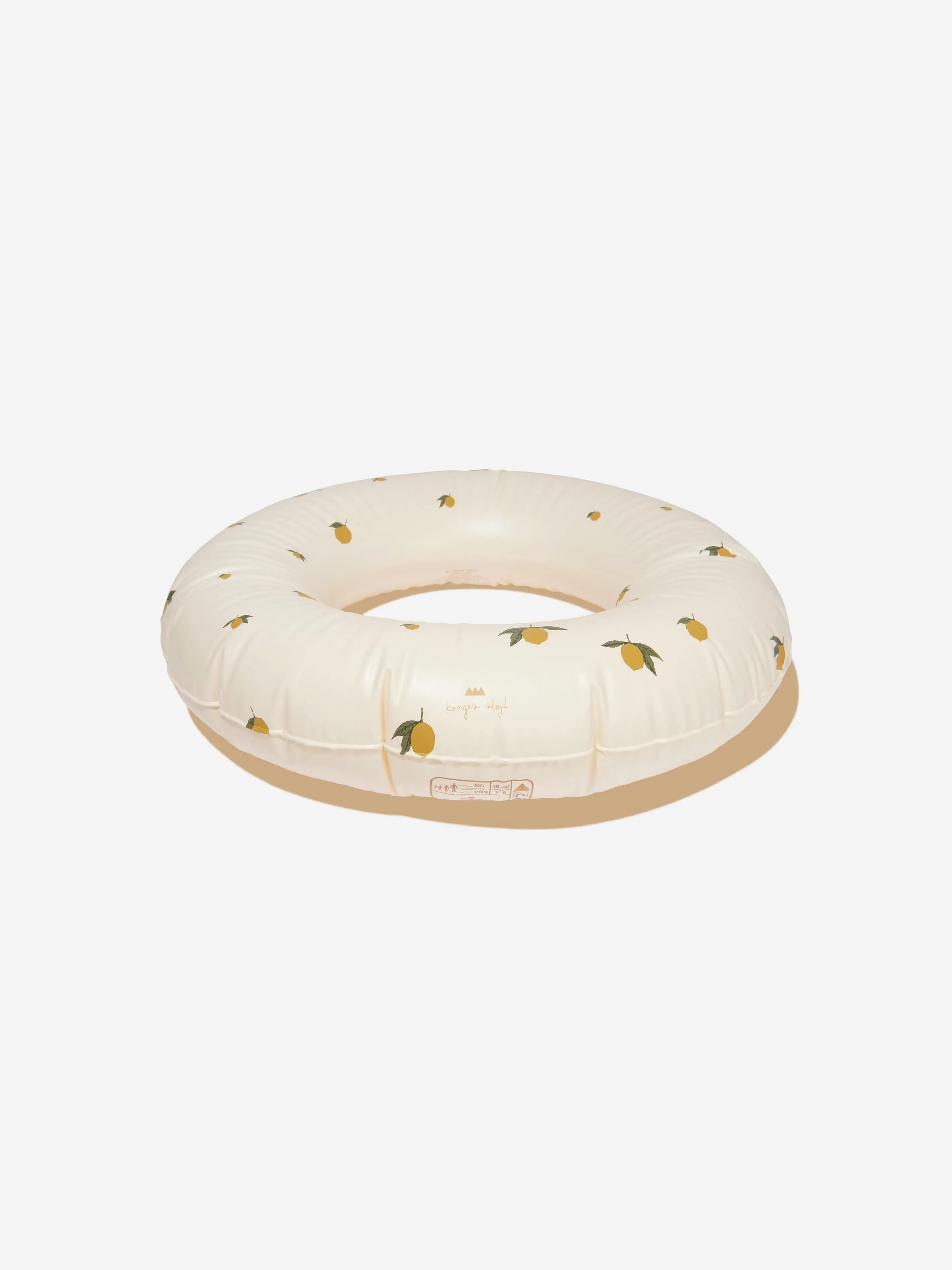 Konges Slojd Kids Lemon Swim Ring in Ivory