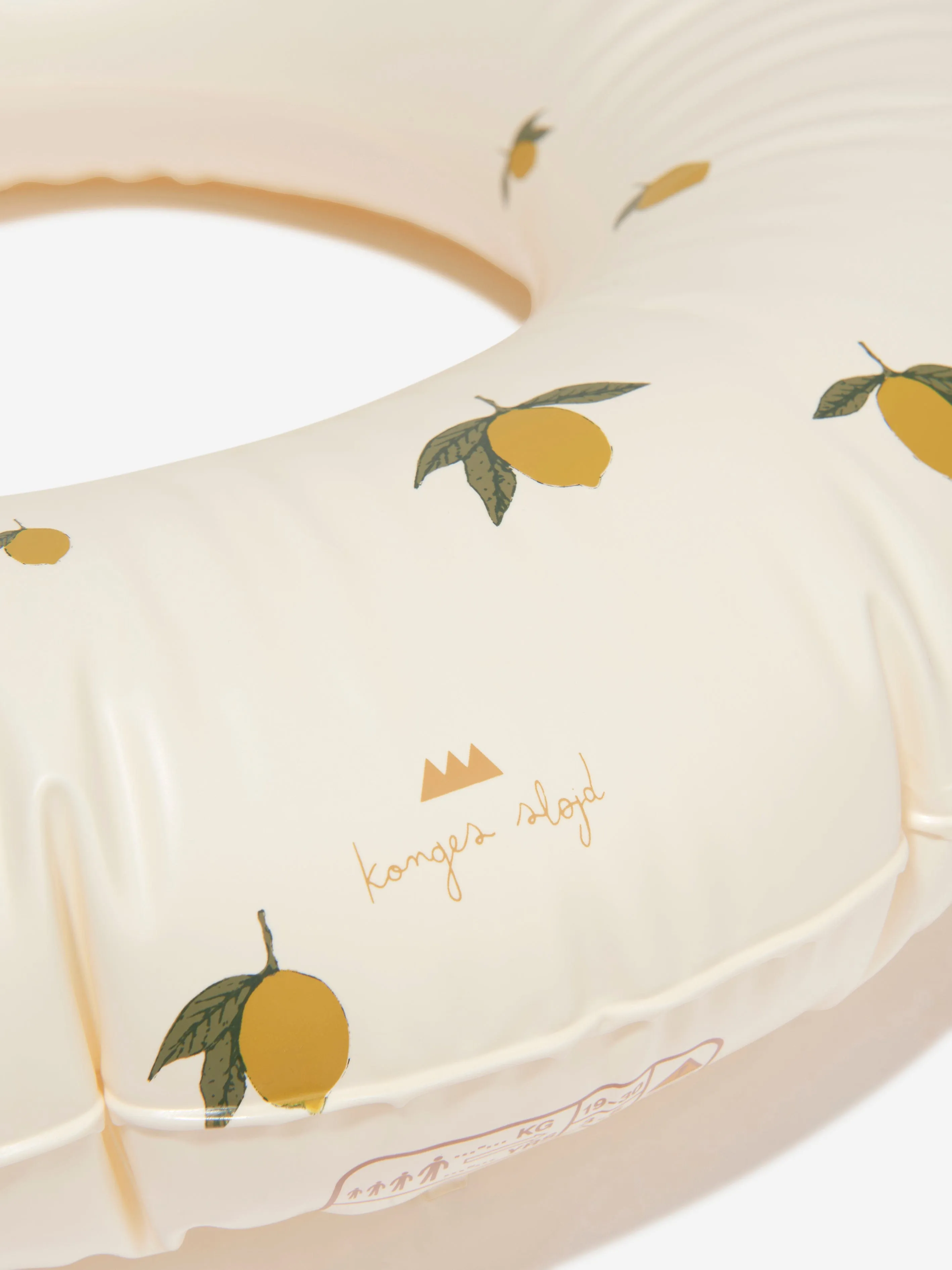 Konges Slojd Kids Lemon Swim Ring in Ivory