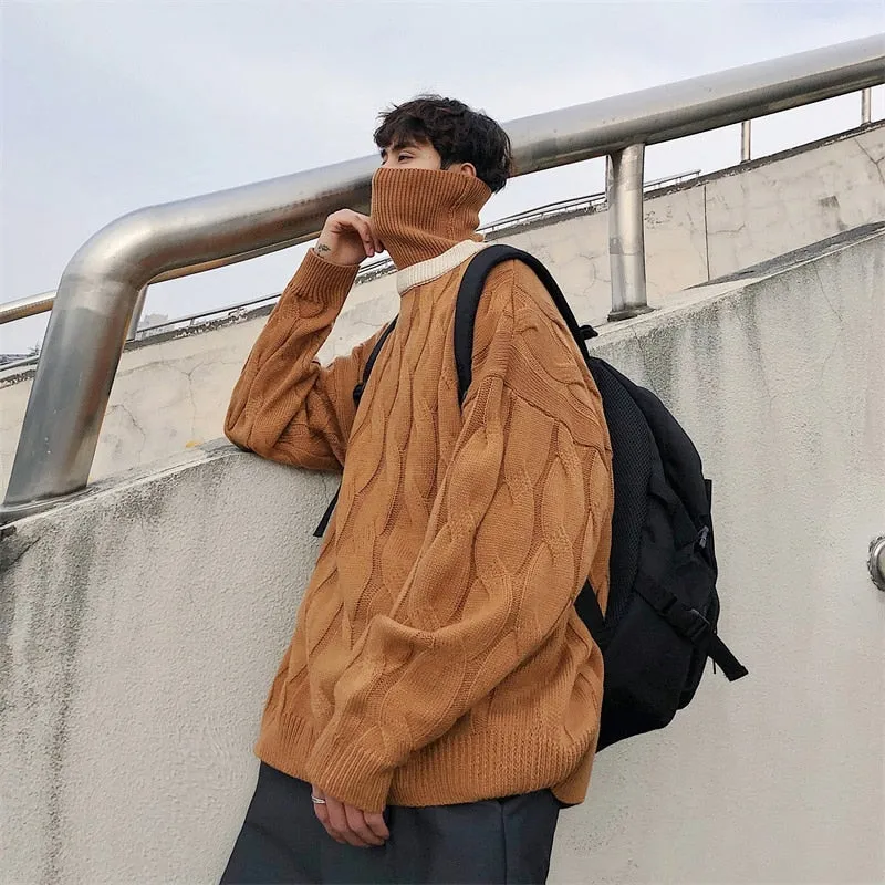 [Korean Style] High-Quality Cashmere Turtleneck Knit