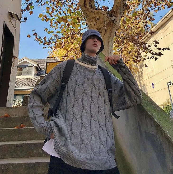 [Korean Style] High-Quality Cashmere Turtleneck Knit