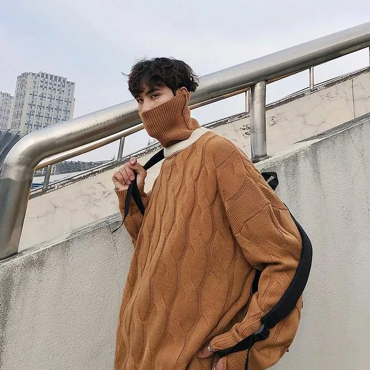 [Korean Style] High-Quality Cashmere Turtleneck Knit