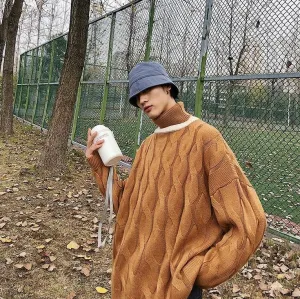 [Korean Style] High-Quality Cashmere Turtleneck Knit