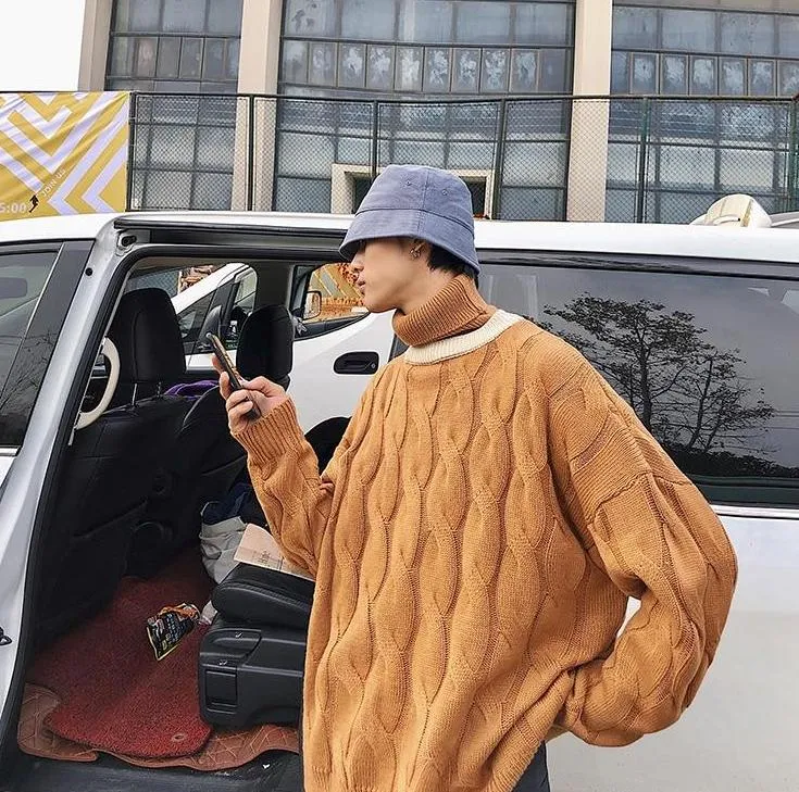[Korean Style] High-Quality Cashmere Turtleneck Knit