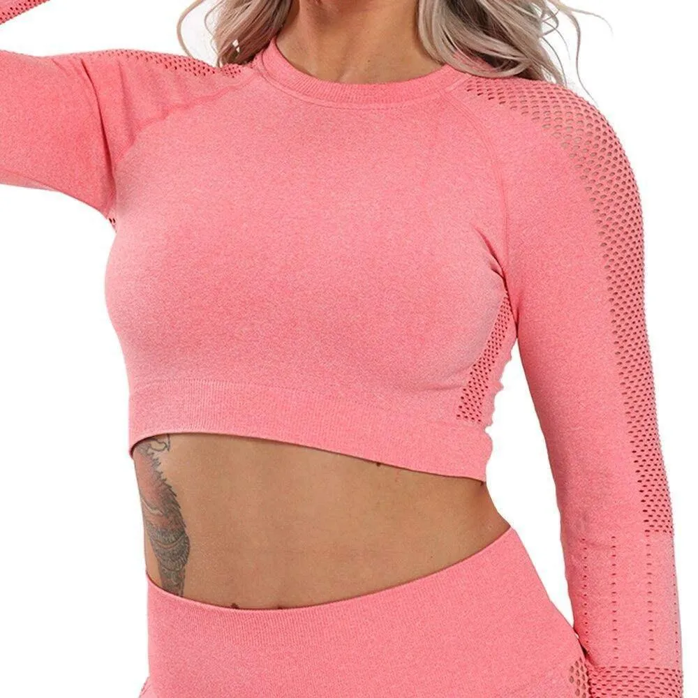 Long Sleeve Yoga Workout Top