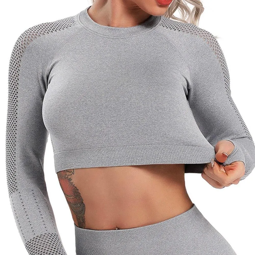 Long Sleeve Yoga Workout Top