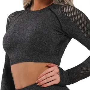 Long Sleeve Yoga Workout Top