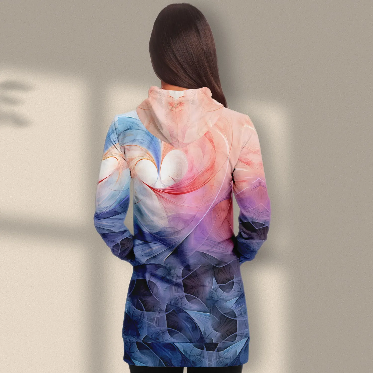 Longline Hoodie Love Vibes
