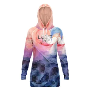 Longline Hoodie Love Vibes
