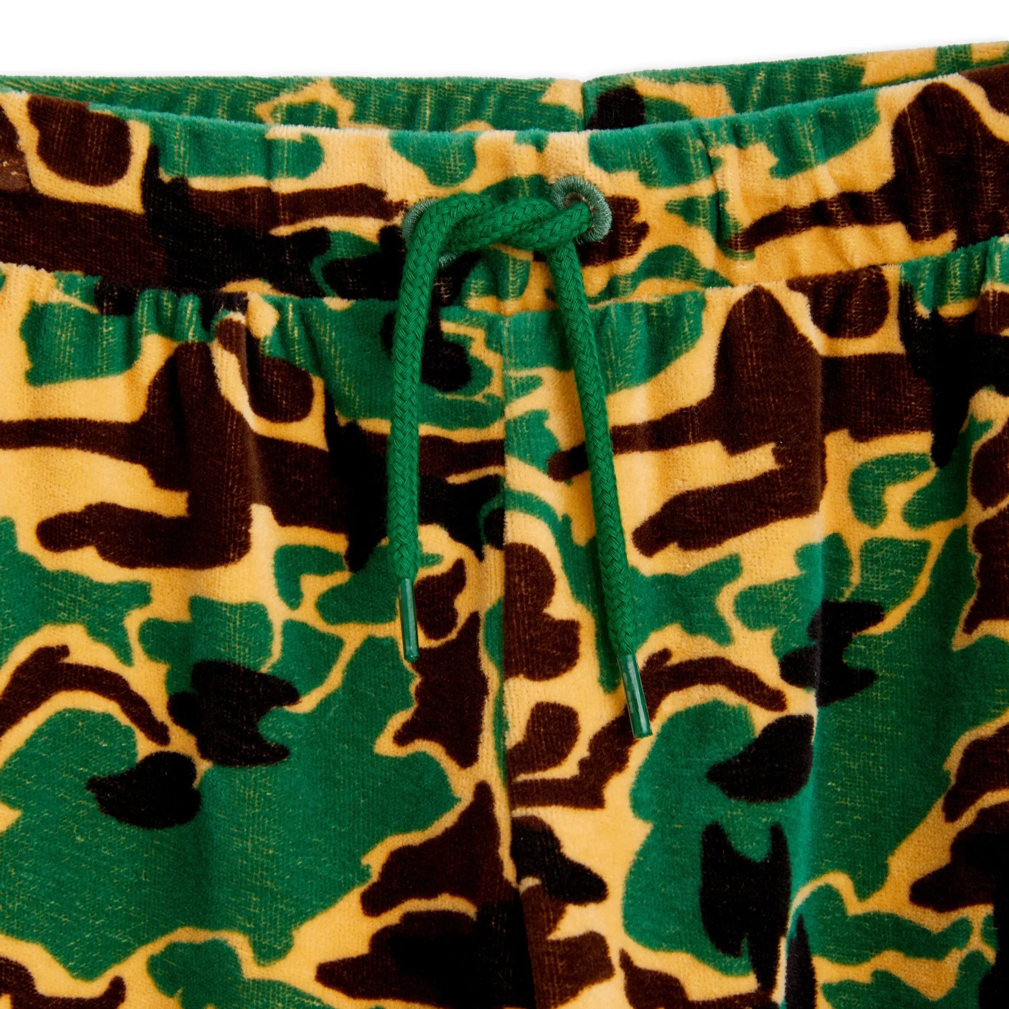 MINI RODINI - Camo Velour Trousers