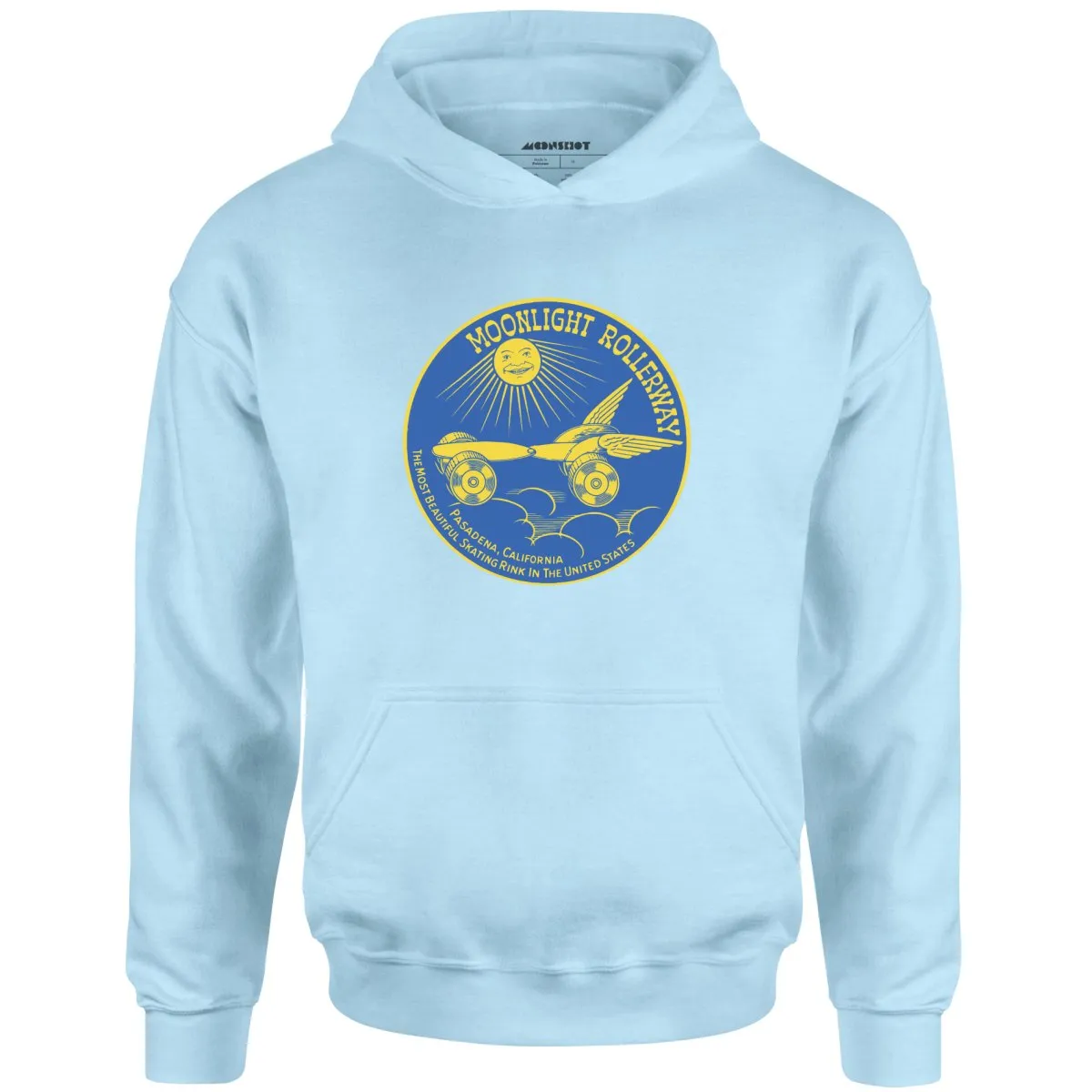 Moonlight Rollerway - Pasadena, CA - Vintage Roller Rink - Unisex Hoodie