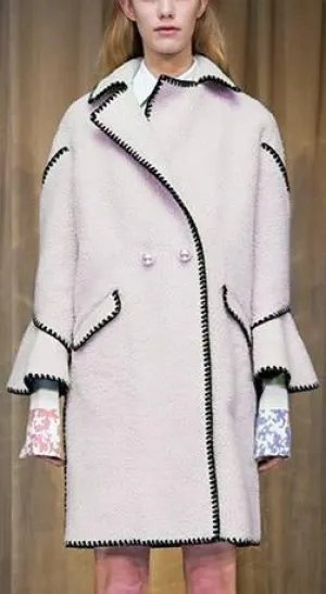 'Nikki Eco' Wool Coat in White